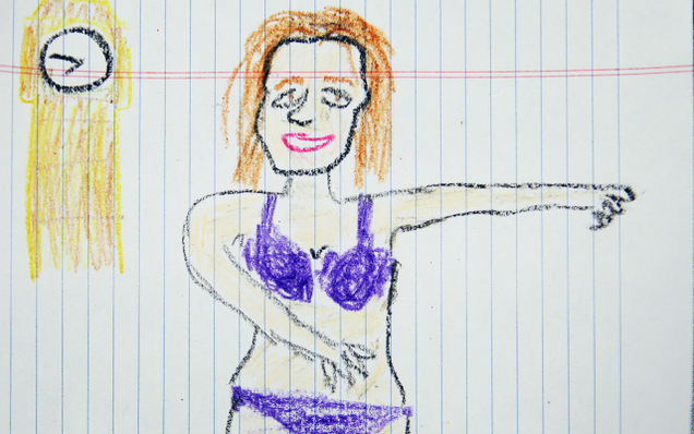 Illustration for article titled 13 EXCLUSIVE Pippa Middleton Bikini Pics Drawn In Crayon